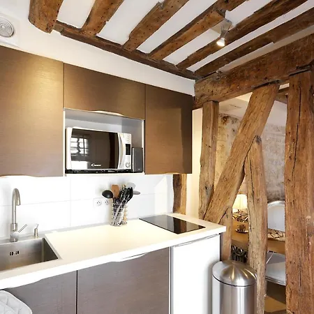 Ferienwohnung Habitat Parisien - 1Br-1Ba - Duplex Louvre Museum Exterior foto